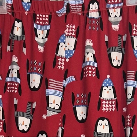 💥Penguin Women Pajama Bottoms Secret Treasures Sleepwear Lounge Pants Red Large - Picture 3 of 8